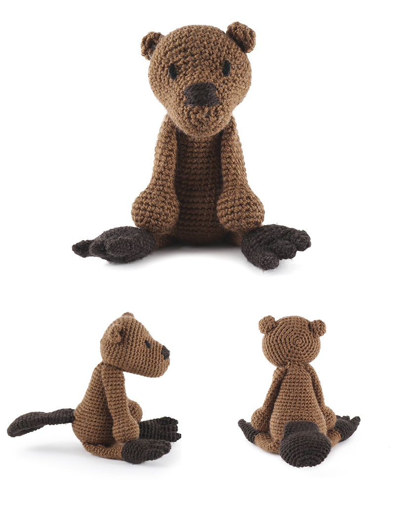 toft ed's animal linda the beaver amigurumi crochet